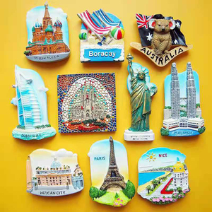 도매 공장 직판 3D 맞춤 도시 레진 기념품 냉장고 자석 지역 도시명 냉장고 자석 - Product Image 6