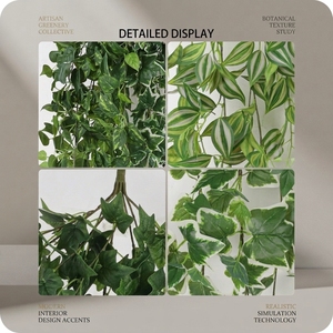 Plantes murales artificielles en lierre réaliste de qualité supérieure avec feuillage vert pour la <span class=keywords><strong>d</strong></span>écoration intérieure et extérieure de la maison, du jardin et du balcon - Product Image 2