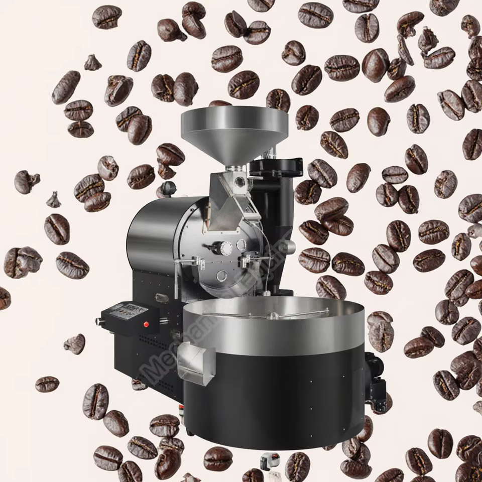 BK 15kg Commercial Drum Coffee Roaster — seller image from the Alibaba listing