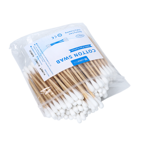 cotton bud wooden <b>stick</b> cotton swab with bag Makeup Health Medical Ear Jewelry Clean <b>Sticks</b> Precision Point Head Cotton Swab - Product Image 3