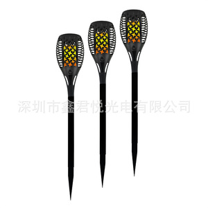 Solar Garden <b>Light</b> 33 <b>Led</b> Flame Effect Water Resistant Outdoor Patio Decorative Torch <b>Light</b> With Solar Panel And <b>Light</b> <b>Sensor</b> - Product Image 3