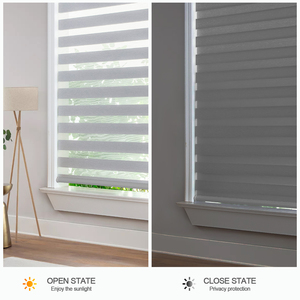 Smart Zebra Light Filtering Motorized <strong>Roller</strong> <strong>Blinds</strong> with Bluetooth Remote Control Polyester Fabric for <strong>Kitchen</strong> Indoor Use - Product Image 3