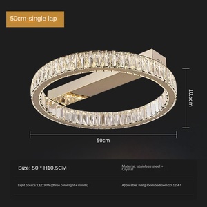 ไฟเพดาน LED ติดเพดานแบบกลมสำหรับตกแต่งบ้านห้องนอนห้องนั่งเล่นทันสมัย - Product Image 3