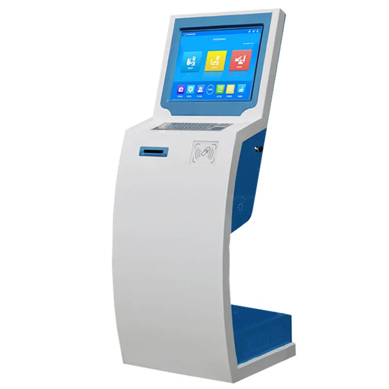 Hot sale 23.6inch health check self service kiosk with a4 scanner self service payment kiosk cash payment kiosk