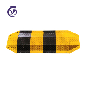 <span class=keywords><strong>Vente</strong></span> chaude en Australie : Rabattement de vitesse routier robuste en acier jaune-noir, barrière de circulation pour une sécurité accrue - Product Image 1