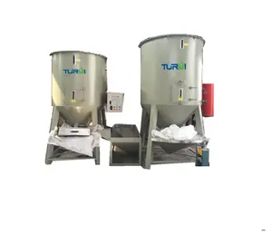 Most professional in China!!! cyclone vertical mixer for plastic granules powders with electrical heater