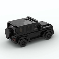 Plastique compatible pour voitures de course SUV de luxe en petites pièces, jouets de construction éducatifs MOC à assembler soi-même pour enfants