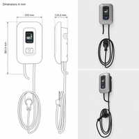 Station de recharge pour voitures électriques 3012 Mode 3 22 kW triphasée type 2 pour usage commercial