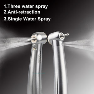 ชุดเครื่องมือทันตกรรมแบบมีรู2/4มีไฟ LED ความเร็วสูงหัวกังหันพ่นน้ำภายนอกและหัวฉีดน้ำความเร็วต่ำสำหรับคลินิกทันตกรรม - Product Image 2