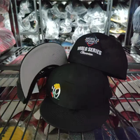 Gorra de Béisbol Clásica de Estilo Vintage con Bordado, Visera Plana, Cierre a Presión, 6 Paneles, Deportiva