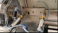 Sierra automática de corte con código de ángulo de puerta y ventana de aluminio
