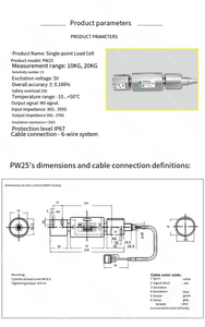เครื่องชั่งน้ำหนัก Veidt รุ่น PW25C3/10กก., PW25C3/20กก. เซ็นเซอร์ยี่ห้อ HBM จากเยอรมนี เซ็นเซอร์แบบสุขาภิบาล พร้อมหน้าจอแสดงผลดิจิตอล ชั่งน้ำหนักได้อย่างแม่นยำ - Product Image 2