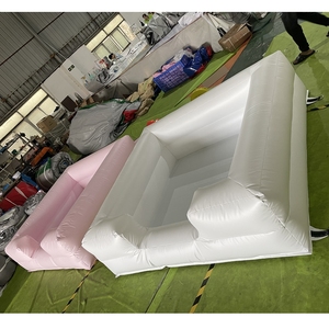 Maison de rebond <span class=keywords><strong>gonflable</strong></span> blanche pour enfants avec fosse à balles coulissante équipement de <span class=keywords><strong>jeu</strong></span> doux <span class=keywords><strong>piscine</strong></span> à balles - Product Image 2