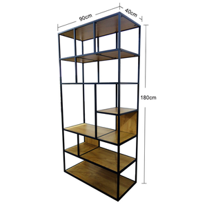 Estantería sencilla y moderna, librería con base metálica de gran tamaño - Product Image 5