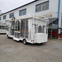Chariot mobile électrique en fibre de verre pour suspendre les vêtements, idéal pour les camions de glaces, de snacks et de restauration rapide, avec des caractéristiques résistantes à la rouille