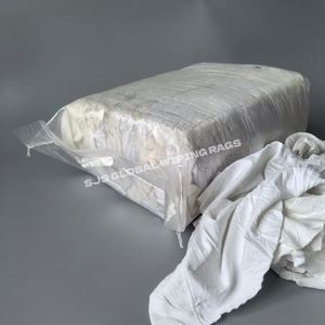 Trapos coreanos reciclados Tshi40-60 cm 10 kg, trapos comprimidos, trapos de lana blanca, trapos de algodón para limpieza - Product Image 1