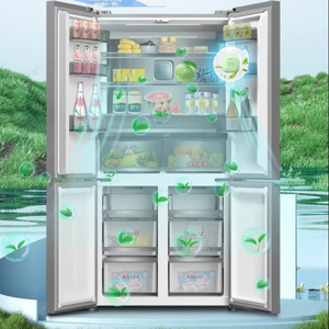 Intelligent Cross Four-Door Energy-Saving Large-Capacity Portable Household <b>Refrigerator</b> Side-by-side Installation - Product Image 3