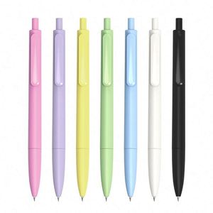 Custom Logo <b>Plastic</b> Business Pens Colorful Click Gel Pens for Back to School Gifts Tradeshow Giveaways - Product Image 1