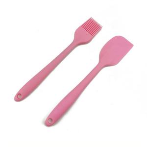 Ensemble d'ustensiles de cuisson en silicone écologiques résistants à la chaleur Hongxuan <span class=keywords><strong>HOHE</strong></span> en 2 pièces pour la cuisine à domicile, comprenant une spatule et un pinceau - Product Image 4