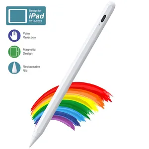 Fine Point Palm Rejection Touch Screen Stylus Pen for Apple Pencil For iPad Tablet 2-in-1 Digital Active Stylus Pen