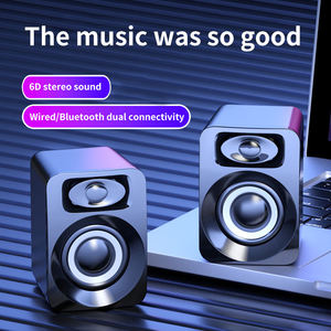 Mini haut-parleur de bureau pour ordinateur portable, subwoofer compact, entrée USB, son stéréo fluide 2.0, haut-parleurs de jeu pour ordinateur - Product Image 4
