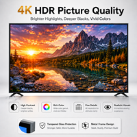Televisor Inteligente Android QLED 4K de 100 Pulgadas con Pantalla Ultra Grande para Sala de Reuniones, Vestíbulo de Hotel, Exposiciones y Suministro para Proyectos