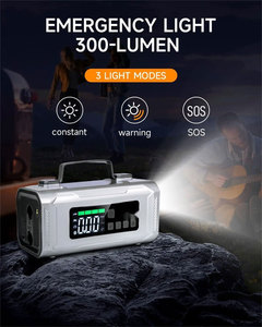 Mini-batterie externe portable 12V/24V, démarreur de batterie de voiture, compresseur d'air 150 psi, kit de démarrage d'urgence pour voiture, outils d'urgence - Product Image 5