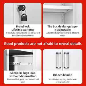 Nhiều Loại kim loại tập tin Tủ 5-tier thép nộp hồ sơ lưu trữ Tủ sắt văn phòng tủ chống cháy lưu trữ tủ với khóa - Product Image 6