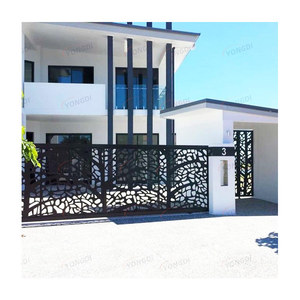 แผ่นผนังตกแต่งอะลูมิเนียมเคลือบผง ตัดด้วยเลเซอร์ CNC บนเหล็กคอร์เทนสมัยใหม่ ใช้เป็นฉากกั้น รั้ว - Product Image 6