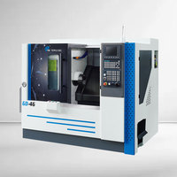 Tour CNC à lit incliné compact haute vitesse de type gangue à rails hauts et bas pour petites pièces de précision