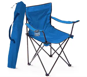 Cadeira de praia de pesca portátil, leve-peso, cadeiras dobráveis de metal de acampamento ao ar livre