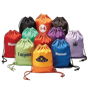 Custom Logo Promotional Printing Sport Backpack Bag Gym Drawstring Bags