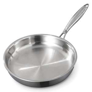 5 Ply 316 Stainless Steel Fry <b>Pan</b> Non-Toxic Skillets Professional Cookware Uncoated Non-stick Frying <b>Pan</b> Induction Compatible - Product Image 1