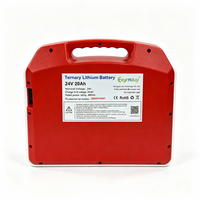 Batterie personnalisée 24V 20Ah avec poignée portable pour chariot élévateur à palettes HELI, transpalette, gerbeur d'entrepôt, véhicule logistique