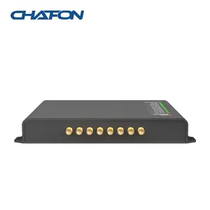 Chafon-lector de tarjetas RFID de largo alcance, de 8 canales lector fijo, wifi, diseñado para aplicaciones de gestión de almacén, uhf rfid