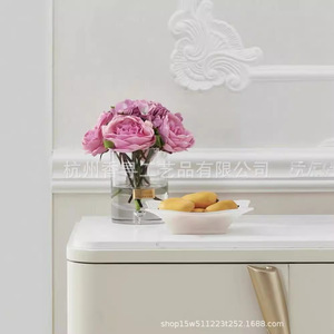 ช่อดอกกุหลาบผ้าไหมแฮนด์เมด ติดทนนาน สำหรับตกแต่งงานแต่งงานและบ้าน - Product Image 3