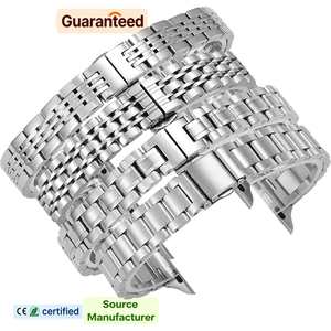 Correa de Metal Elegante para Reloj Inteligente, Correa Delgada de Acero Inoxidable con 7 Cuentas para Apple Watch - Product Image 1
