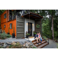 Maison préfabriquée en acier léger, construction portable en métal, prix d'usine, installation rapide et pratique, petite cabane conteneur