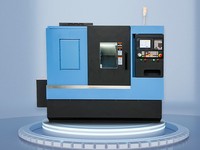 Tour CNC à banc incliné haute précision YHX36 pour usinage industriel, tournage et fraisage de métaux