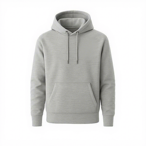 French Terry Cotton <b>Hoodie</b> Men Regular Fit Custom Front Print Casual Pullover Autumn <b>Lightweight</b> Breathable Sweatshirt Wholesale - Product Image 5