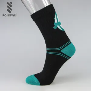 Wholesale custom logo men knitted sports touch football socks