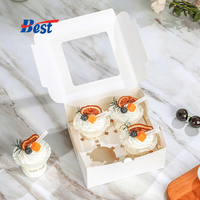 Boîte durable de pâtisserie et de biscuit avec la boîte d'emballage de gâteau de fenêtre
