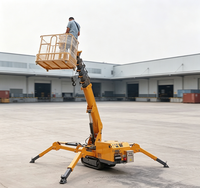 Mini-grue araignée robuste avec télécommande pour l'installation d'équipements industriels et la manutention de matériaux