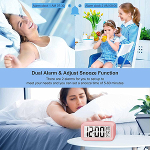 Wholesale LED Digital Desktop Alarm Clock Backlight Multifunction Quartz <b>Electronic</b> Table Featuring Modern Design <b>Calendar</b> - Product Image 4