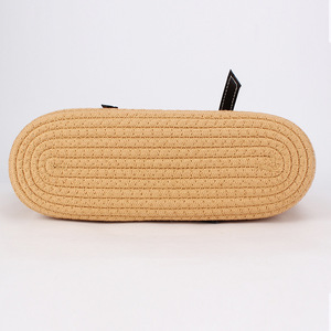 Fashion Travel Photo Cotton Rope <b>Pillow</b> Shape Woven Beach Bag Open Closure Two <b>Large</b> Capacity Business Personality Tanjing - Product Image 3