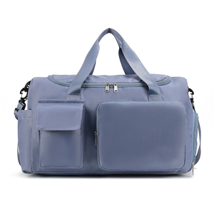 Custom Logo Durable Casual Waterproof Gym Bag Zipper Closure Shoe Compartment Wet Pocket Adjustable <b>Strap</b> Foldable Design-30-40L - Product Image 3