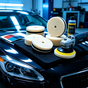 Soft Woven Plain <strong>Polishing</strong> Wheel Buffing Pad for Piano Guitar Lacquer <strong>Wood</strong> Furniture Wax Finish Surface Refinement Disc - Product Image 5