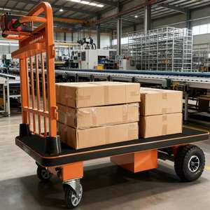 Alışveriş kullanımı için açık kasa kamyon KG kapasiteli manuel itme/çekme ile ağır elektrikli dört tekerlekli katlanabilir 300 sepeti - Product Image 4