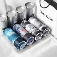 Calzoncillos Bóxer con estilo para hombre, hilo de seda, venta al por mayor, estrella, 4 Uds., regalo especial, nailon de varios colores, Spandex/nailon
