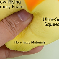 Jouet Squishy en forme de pain mignon, en TPR ultra-doux à récupération lente, jouet anti-stress à presser pour enfants